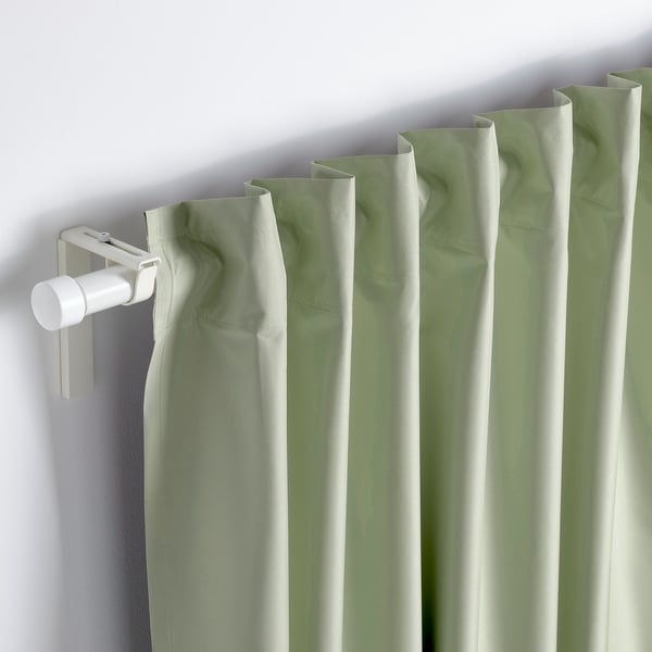 BENGTA Rideau opaque, 1 pièce, vert/ruban fronceur, 83x98 "