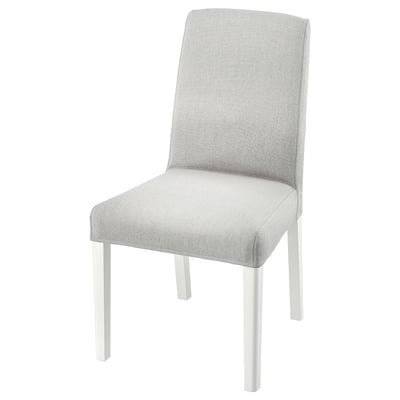 BERGMUND Chaise, blanc/Orrsta gris clair
