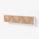 BESTÅ Agencement rangement mural, blanc/Hedeviken chêne plaqué, 70 7/8x8 5/8x15 "