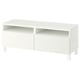 BESTÅ Meuble télé avec tiroirs, blanc/Förvaltare blanc, 47 1/4x16 1/2x18 7/8 "