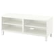 BESTÅ Meuble télé, blanc, 47 1/4x15 3/4x18 7/8 "
