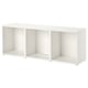 BESTÅ Meuble télé, blanc, 70 7/8x15 3/4x25 1/4 "