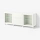 BESTÅ Rangement avec tiroirs, Sindvik blanc/Förvaltare blanc, 70 7/8x16 1/2x29 5/8 "
