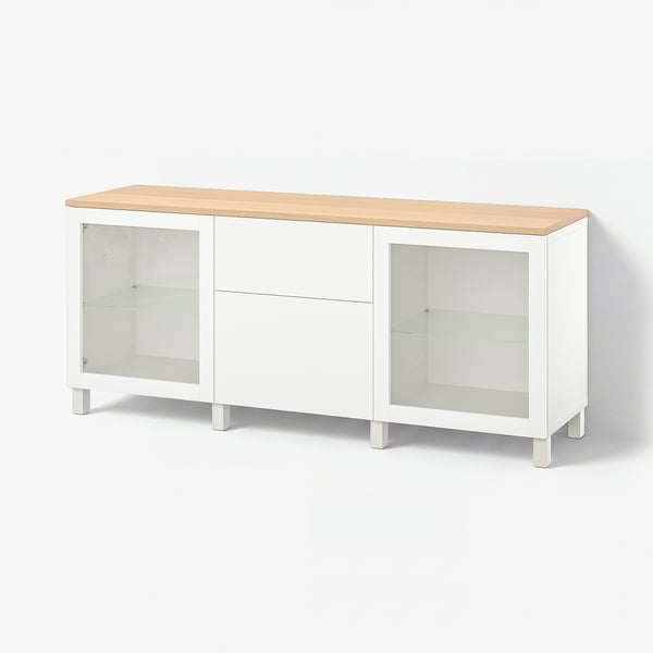 BESTÅ Rangement avec tiroirs, Sindvik blanc/Lappviken/Stubbarp blanc, 70 7/8x16 1/2x29 7/8 "