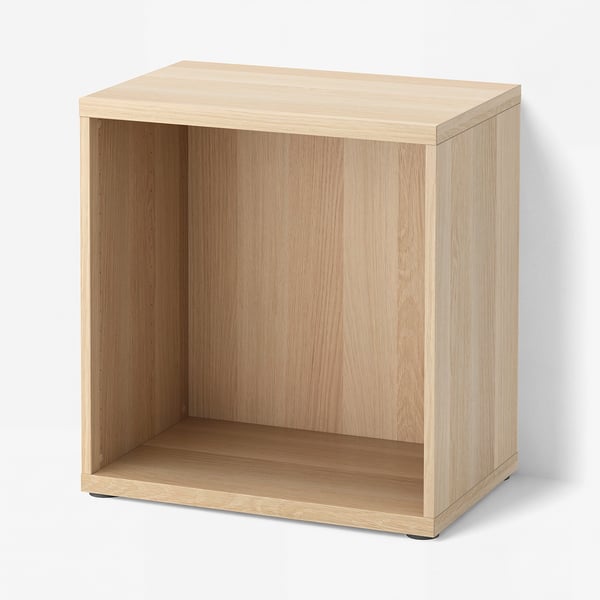 BESTÅ Structure, effet chêne blanchi, 23 5/8x15 3/4x25 1/4 "