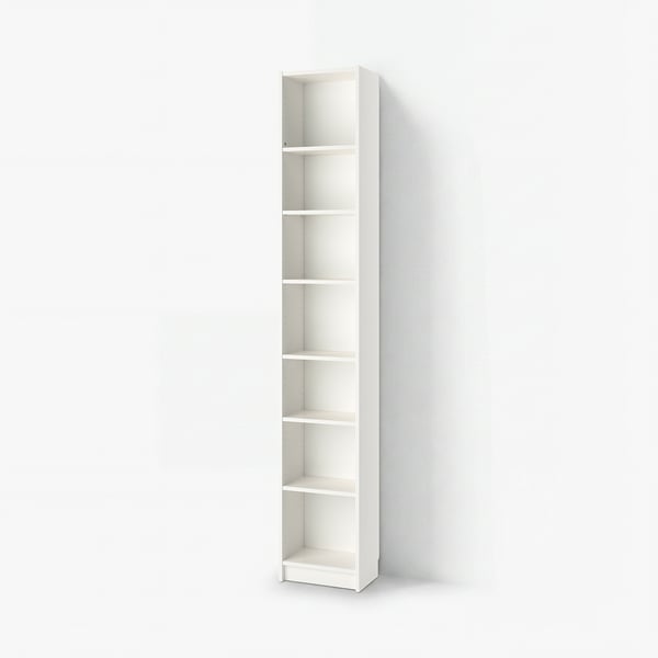 BILLY Bibliothèque, blanc, 15 3/4x11x93 1/4 "