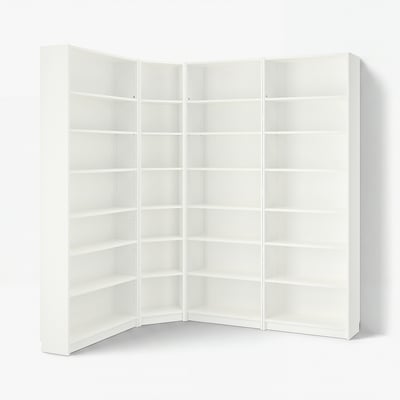 BILLY Bibliothèque, blanc, 84 5/8/53 1/8x11x93 1/4 "