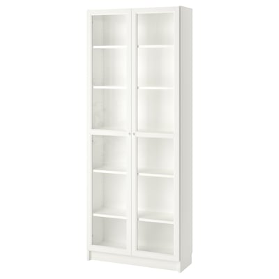 BILLY / OXBERG Bibliothèque, blanc, 31 1/2x11 3/4x79 1/2 "