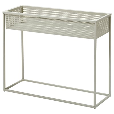 BLÅKRÅKA Jardinière, intérieur/extérieur/gris-beige clair, 23 ¼ "