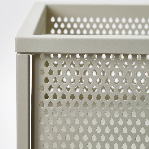 BLÅKRÅKA Jardinière, intérieur/extérieur/gris-beige clair, 23 ¼ "