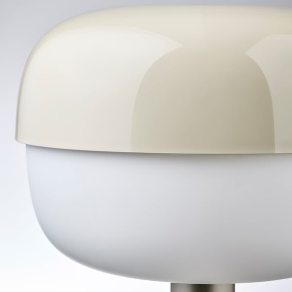 BLÅSVERK Lampe de table, beige, 14 "