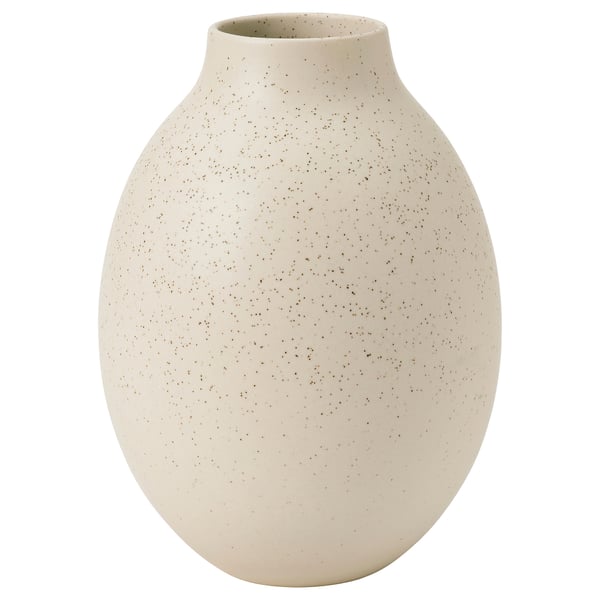 BLODBJÖRK Vase, beige, 9 ¾ "