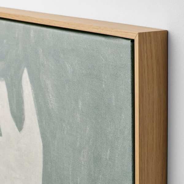 BLODFLÄDER Tableau, deux oiseaux, 15 ¾x19 ¾ "
