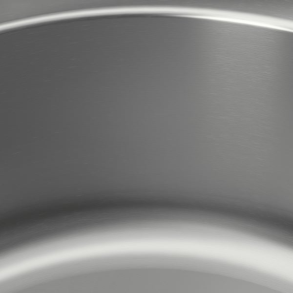 BOHOLMEN Évier à encastrer, 1 bac, acier inox, 18 "