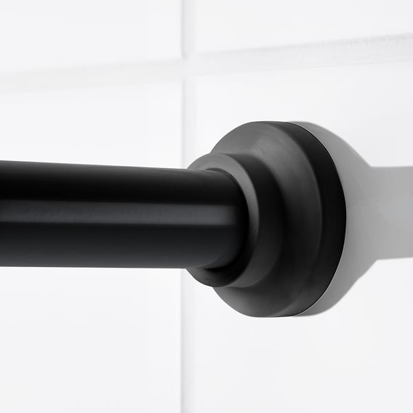 BOTAREN Tringle à rideau de douche, noir, 47-79 "