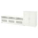 BRIMNES Agencement meuble télé, blanc, 101 5/8x16 1/8x37 3/8 "
