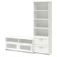 BRIMNES Agencement meuble télé, blanc, 70 7/8x16 1/8x74 3/4 "