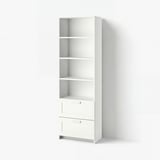 BRIMNES Bibliothèque, blanc, 23 5/8x74 3/4 "