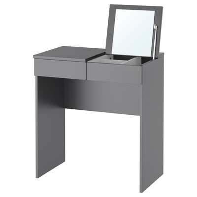 BRIMNES Coiffeuse, gris, 27 1/2x16 1/2 "