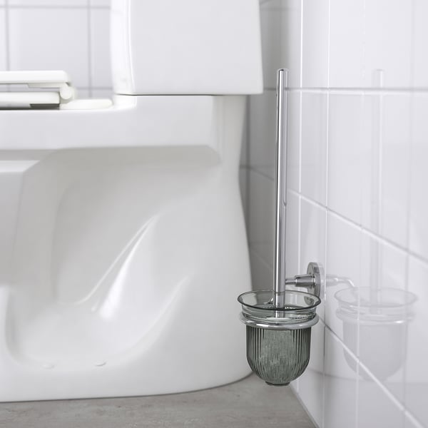 BROFJÄRDEN Brosse pour cuvette, effet chromé