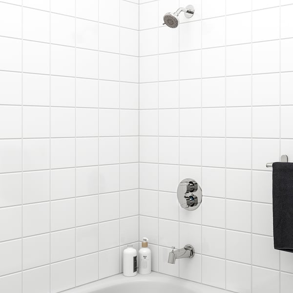 BROGRUND Ens bain/dche av mitigeur thermo, chromé