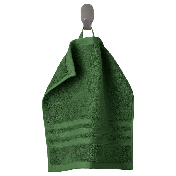 BROKGLIM Débarbouillette, vert, 12x12 "