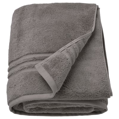 BROKGLIM Drap de bain, gris, 39x59 "