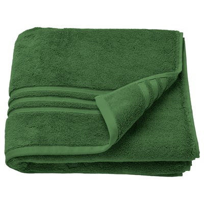BROKGLIM Serviette de bain, vert, 28x55 "