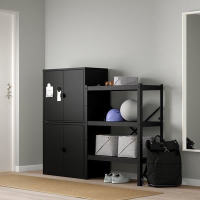 BROR Étagère avec rangement, 63 3/8x15 3/4x52 3/8 "