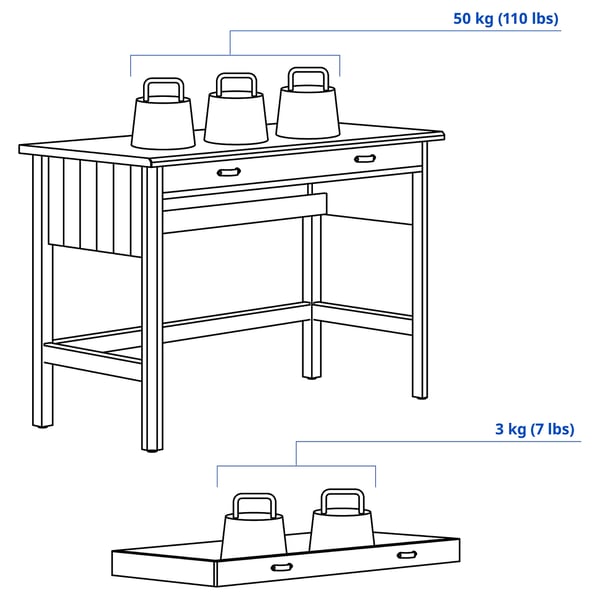 BRYTNING Bureau, vert, 43 1/4x20 7/8x29 1/2 "