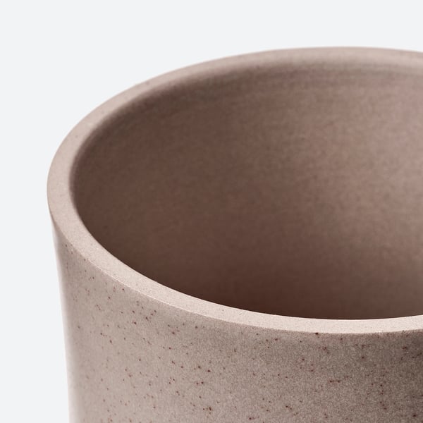 BUSKKAPRIFOL Cache-pot, intérieur/extérieur/gris, 3 ½ "