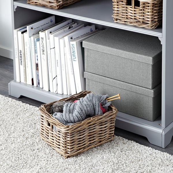 BYHOLMA Panier, gris, 9 ¾x11 ½x6 "
