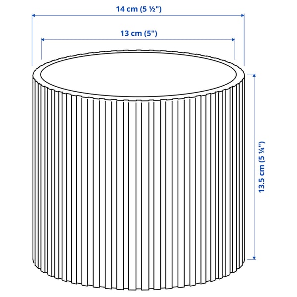 DAKSJUS Cache-pot, vert foncé, 5 "