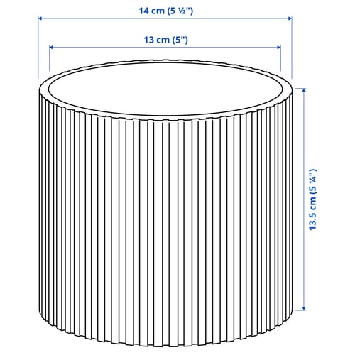 DAKSJUS Cache-pot, vert foncé, 5 "