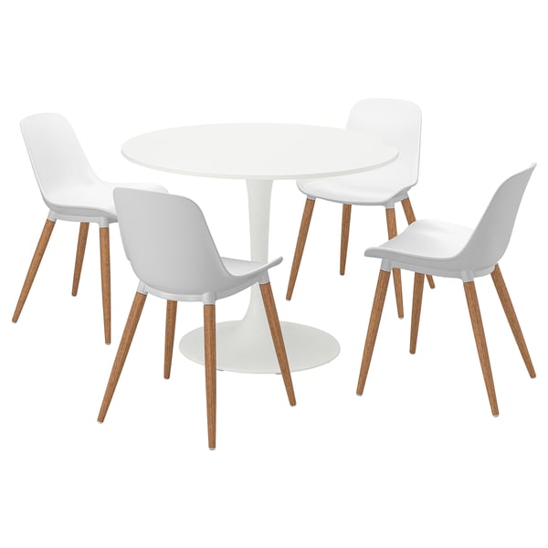 DOCKSTA / GRÖNSTA Table et 4 chaises, blanc/blanc, 40 1/2 "