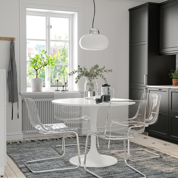 DOCKSTA Table, blanc/blanc, 40 1/2 "