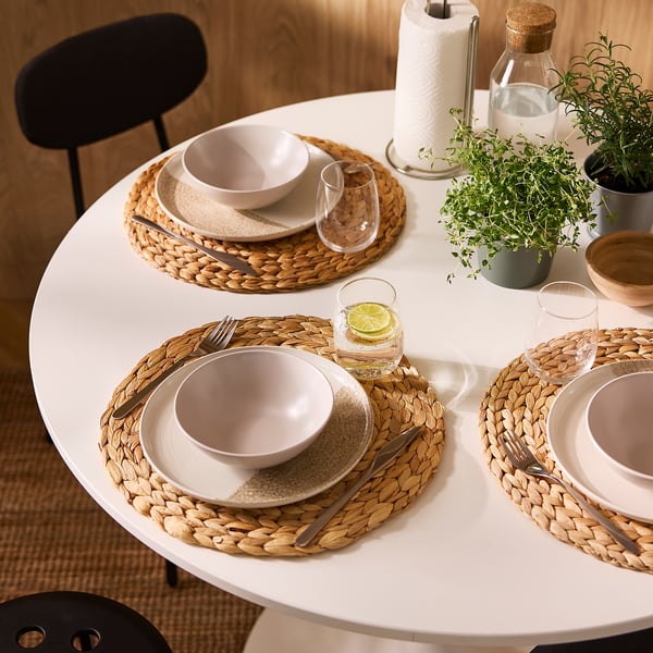 DOCKSTA Table, blanc/blanc, 40 1/2 "
