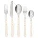 DOFTSKÖLD Service de couverts, 20 pièces, blanc cassé