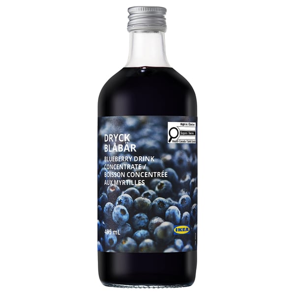 DRYCK BLÅBÄR Sirop de bleuets, 17 oz