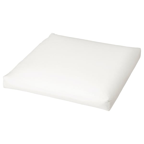 DUVHOLMEN Coussin pour chaise, extérieur blanc, 17 3/8x17 3/8 "