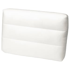 DUVHOLMEN Coussin pour dossier, extérieur blanc, 24 3/8x17 3/8 "