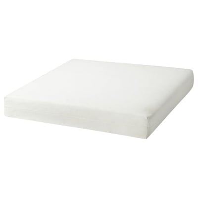 DUVHOLMEN Coussin pour siège, extérieur blanc, 24 3/8x24 3/8 "