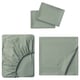 DVALA Ensemble draps, gris-vert, Grand 2 places