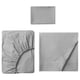 DVALA Ensemble draps, gris, 1 place