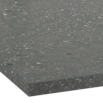EKBACKEN Comptoir, gris effet granito/stratifié, 74x1 1/8 "