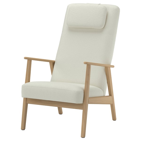 EKENÄSET Fauteuil haut, eff chêne/Axvall blanc cassé