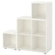 EKET Rangement avec pieds, blanc, 41 3/8x13 3/4x42 1/8 "