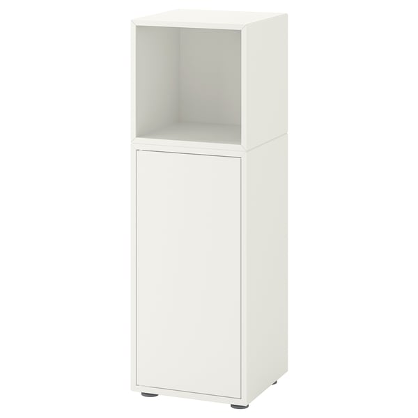 EKET Rangement avec pieds, blanc, 13 3/4x13 3/4x42 1/8 "