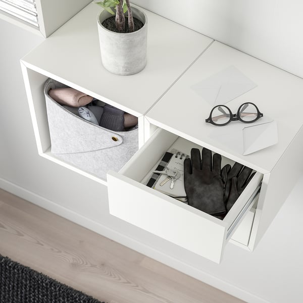 EKET Rangement mural, blanc, 41 3/8x13 3/4x27 1/2 "