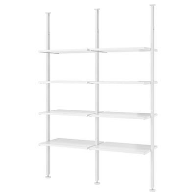 ELVARLI Rangement ouvert, blanc, 69x20x87 1/4-137 3/4 "